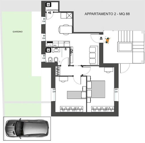 Appartamento 3 locali - Rif. 235 Como