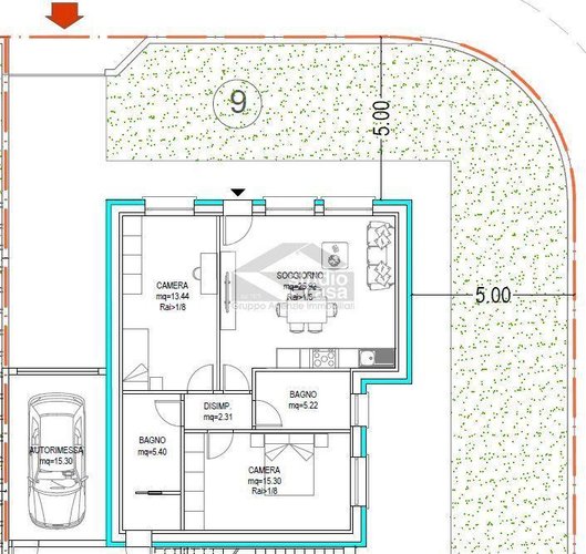 Vendita Trilocale di Nuova Costruzione con Giardino Privato a Verdello - F2 Verdello