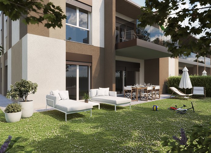 Trilocale a Piano Terra con cantina e box doppio in lunghezza a piano interrato Guanzate