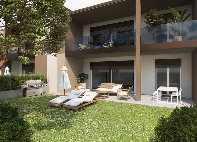 Trilocale Piano Terra con cantina e box doppio in lunghezza a piano interrato Guanzate