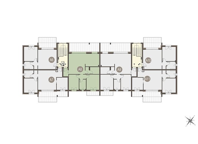 Trilocale a Piano Primo e box doppio in lunghezza a piano interrato Guanzate