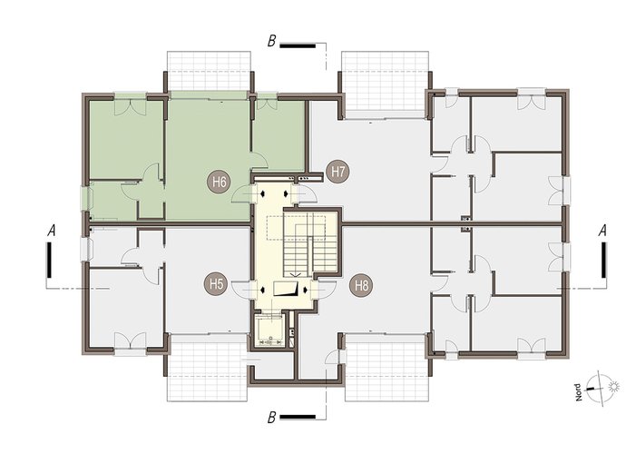 Trilocale a Piano Primo  in Bregnano Bregnano