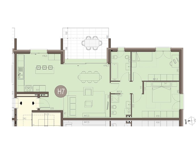 Trilocale a Piano Primo in Bregnano Bregnano