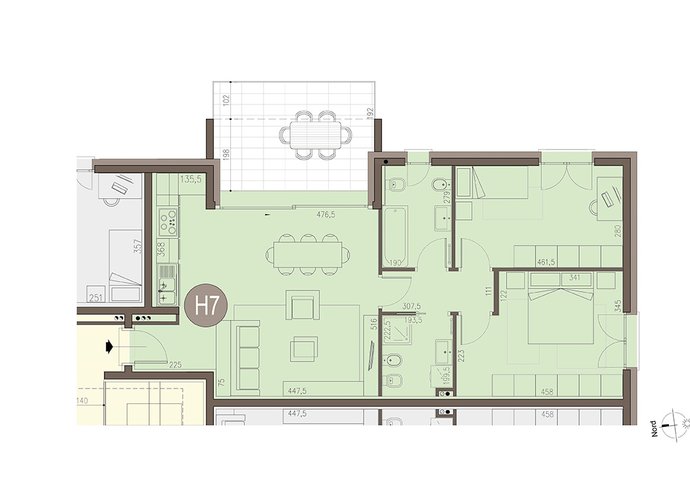 Trilocale a Piano Primo in Bregnano Bregnano