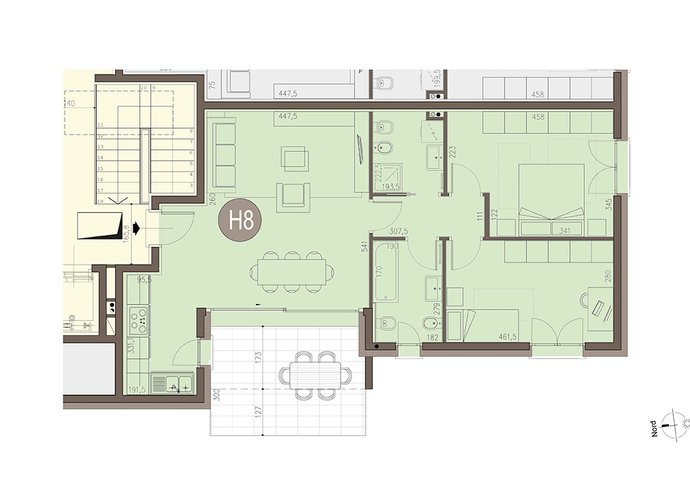 Trilocale a Piano Primo in Bregnano Bregnano