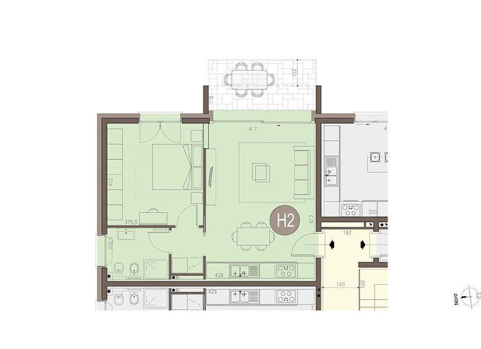 Bilocale a Piano Terra in Bregnano Bregnano