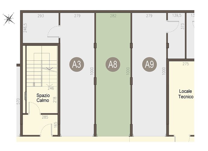 Trilocale a Piano Primo e box doppio in lunghezza a piano interrato Guanzate