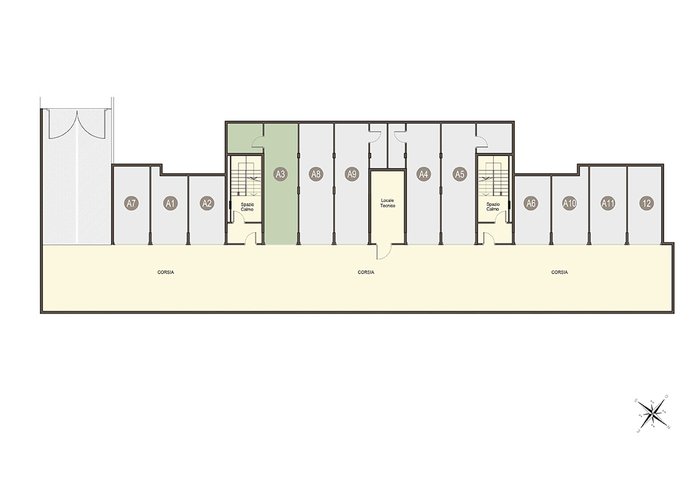 Trilocale a Piano Terra con cantina e box doppio in lunghezza a piano interrato Guanzate