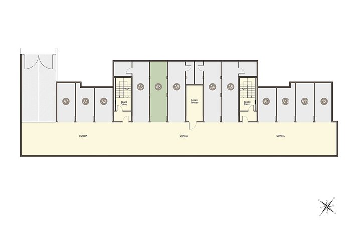 Trilocale a Piano Primo e box doppio in lunghezza a piano interrato Guanzate