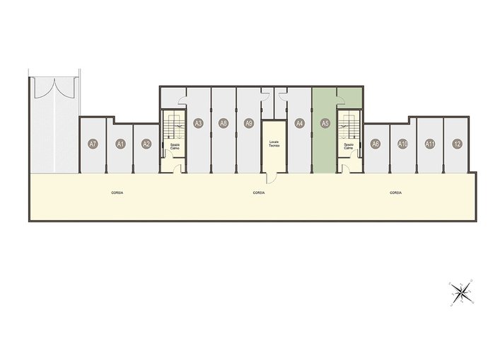 Quadrilocale a Piano Terra con cantina e box doppio in lunghezza a piano interrato Guanzate