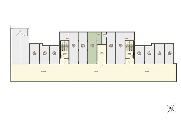 Trilocale a Piano Primo con cantina e box doppio a piano interrato Guanzate
