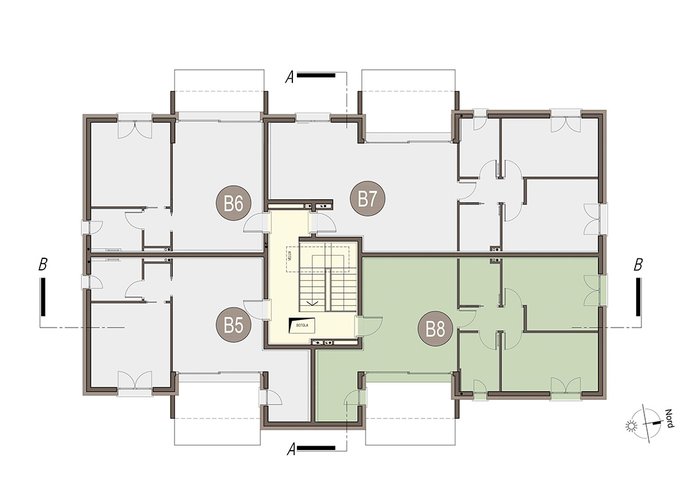 Trilocale a Piano Primo in Beregazzo con Figliaro Beregazzo con Figliaro