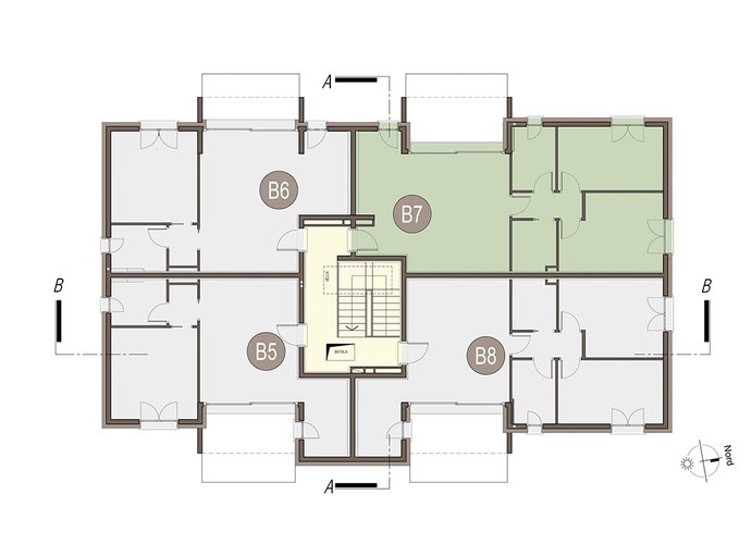 Trilocale a Piano Primo in Beregazzo con Figliaro Beregazzo con Figliaro