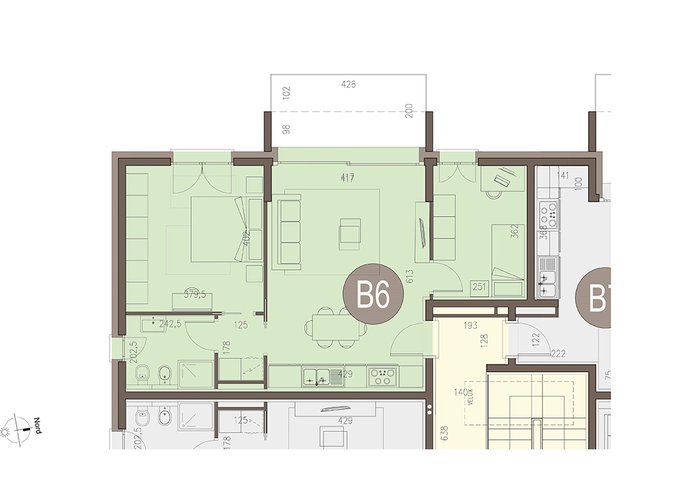 Trilocale a Piano Primo in Beregazzo con Figliaro Beregazzo con Figliaro