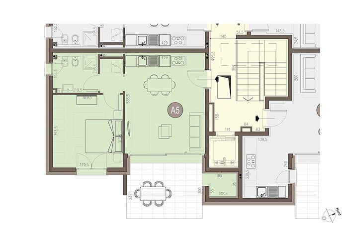 Bilocale a Piano Primo in Colverde Colverde