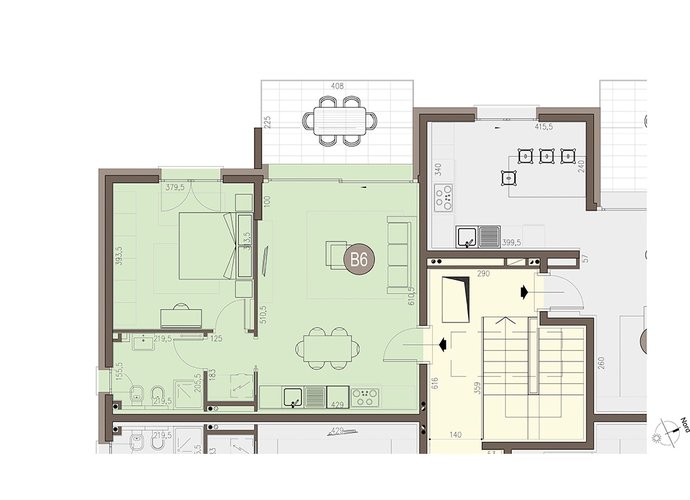 Bilocale a Piano Primo in Colverde Colverde