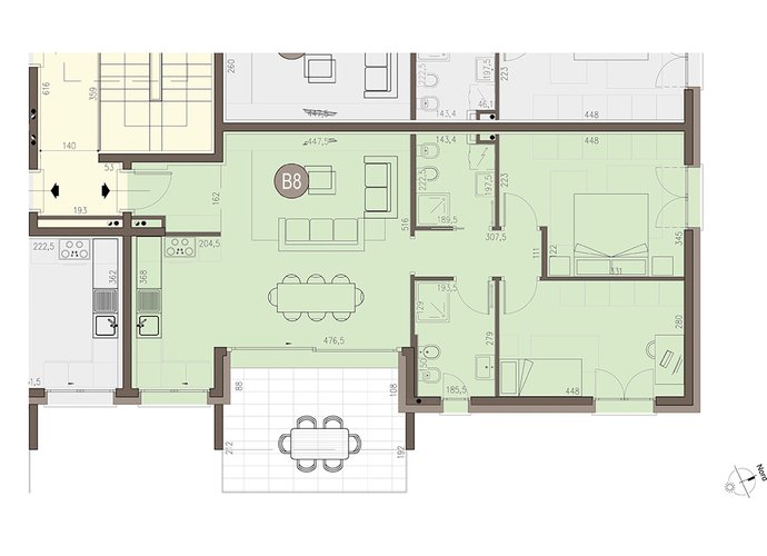 Trilocale a Piano Primo in Colverde Colverde