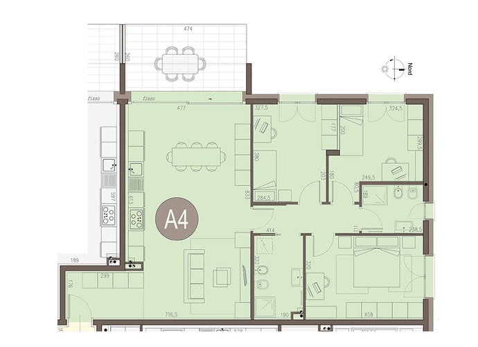 Quadrilocale a Piano Primo in Olgiate Comasco Olgiate Comasco
