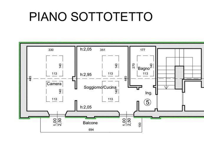 Appartamento 2 locali - Rif. 116 Como