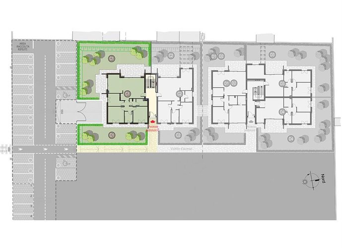 ROVELLASCA (Como) – Ampio Quadrilocale con Giardino Privato Rovellasca