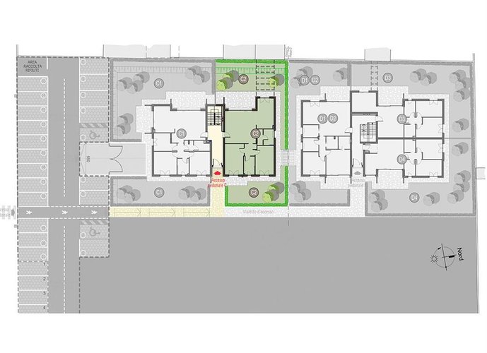 ROVELLASCA (CO) – Trilocale con Giardino in Nuovo Complesso Residenziale Rovellasca