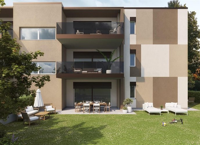 ROVELLASCA (CO) - Nuovo trilocale con ampio giardino.