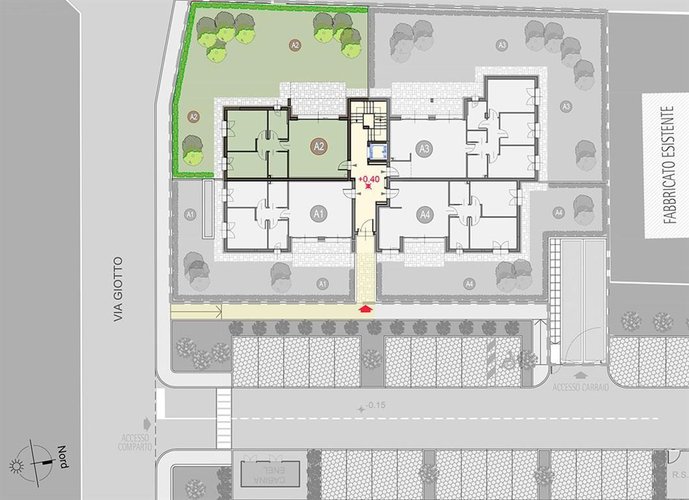 ROVELLASCA (CO) - Nuovo trilocale con ampio giardino. Rovellasca