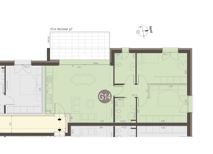 Trilocale Piano Primo in Lomazzo Lomazzo