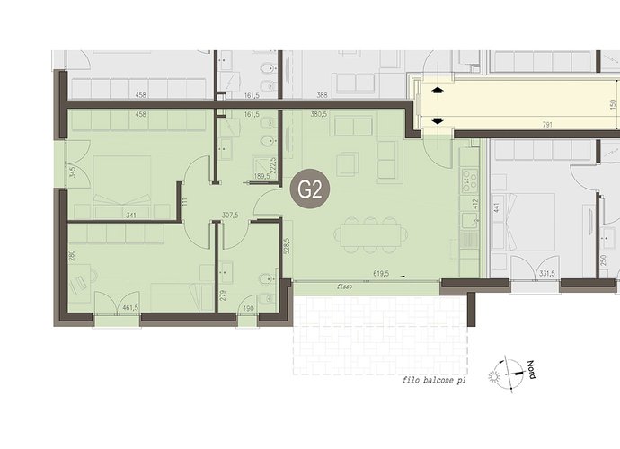 Trilocale a Piano Terra in Lomazzo Lomazzo