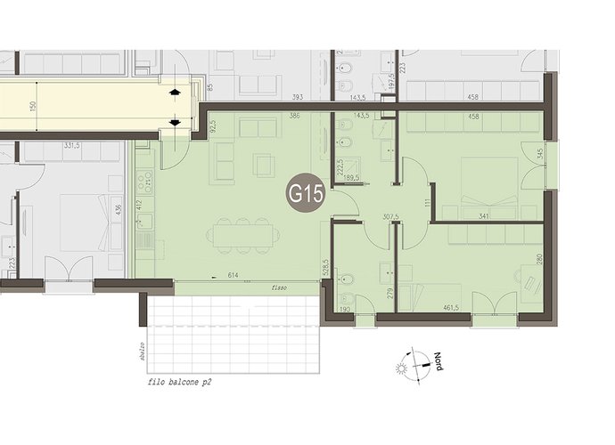 Trilocale Piano Primo in Lomazzo Lomazzo