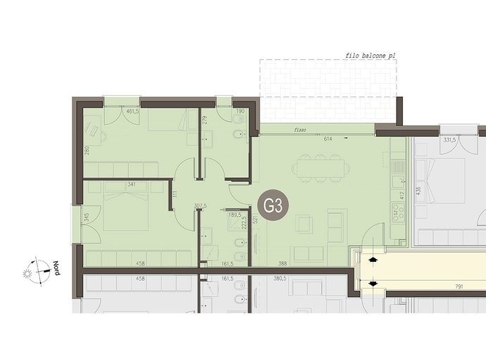 Trilocale Piano Terra in Lomazzo Lomazzo