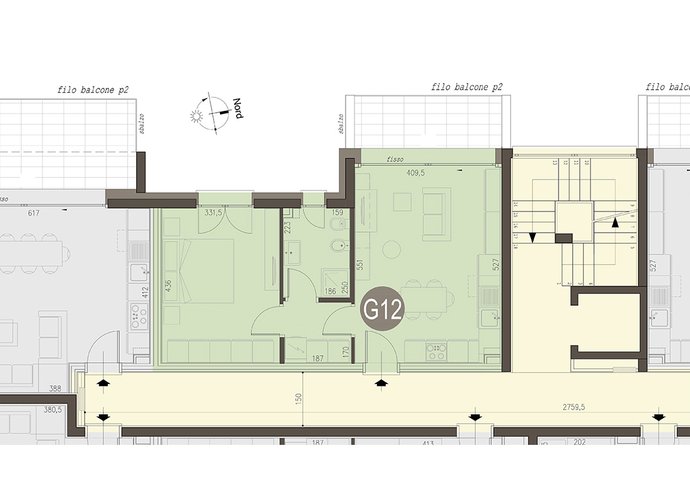 Bilocale Piano Primo in Lomazzo Lomazzo