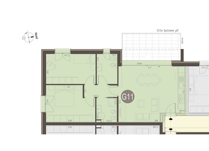 Trilocale Piano Primo in Lomazzo Lomazzo
