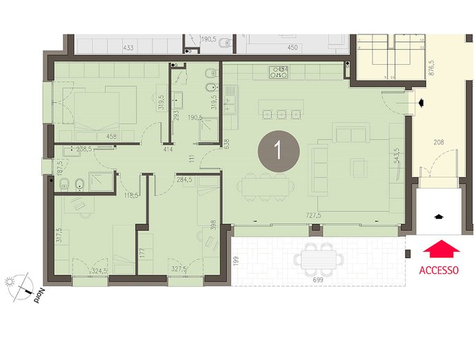 Quadrilocale Piano Terra in Olgiate Comasco Olgiate Comasco