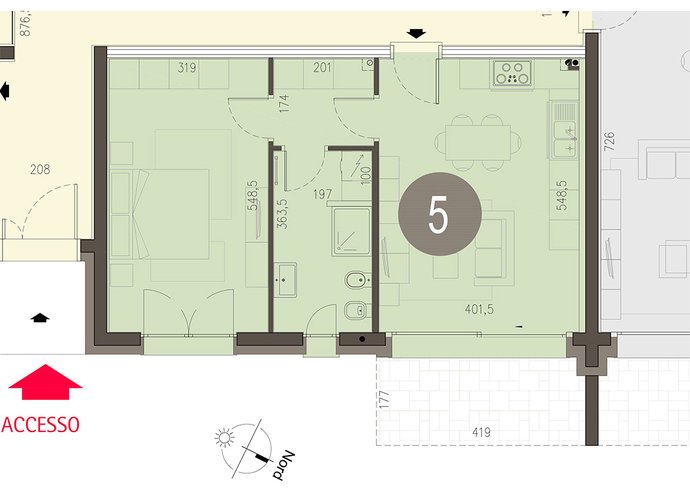 Bilocale Piano Terra in Olgiate Comasco Olgiate Comasco