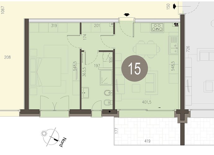 Bilocale Piano Secondo in Olgiate Comasco Olgiate Comasco
