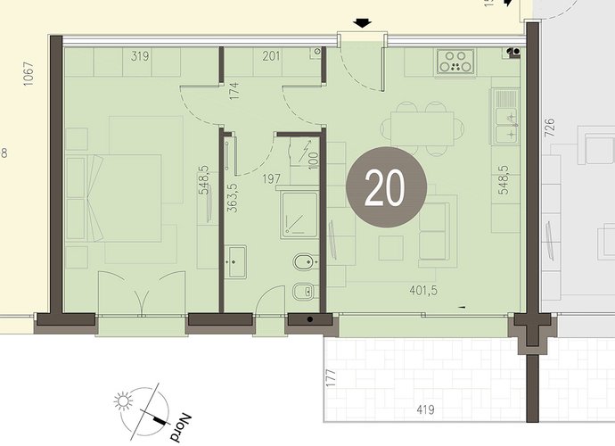 Bilocale Piano Terzo in Olgiate Comasco Olgiate Comasco