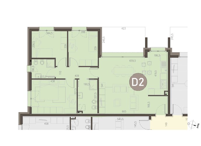 Quadrilocale Piano Terra in Cadorago Olgiate Comasco