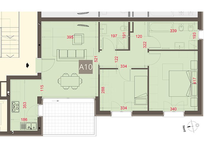 Trilocale Piano Secondo in Guanzate Guanzate