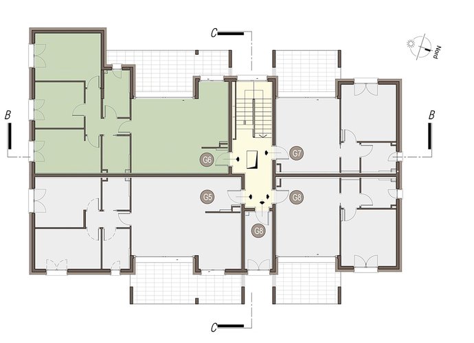 Quadrilocale a Piano Primo in Alserio in affitto Alserio