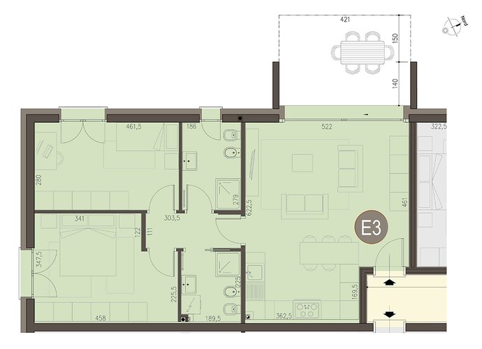 Trilocale a Piano Terra in Bizzarone Bizzarone