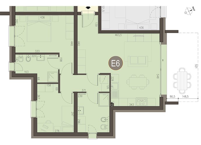 Trilocale a Piano Terra in Bizzarone Bizzarone