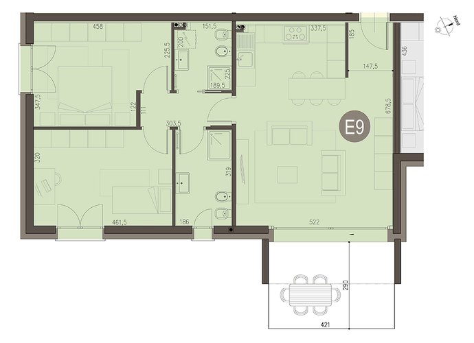 Trilocale a Piano Primo in Bizzarone Bizzarone