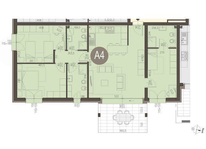 Quadrilocale in Appiano Gentile Appiano Gentile