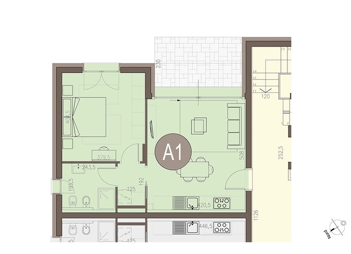 Bilocale Piano Terra in Villa Guardia Villa Guardia