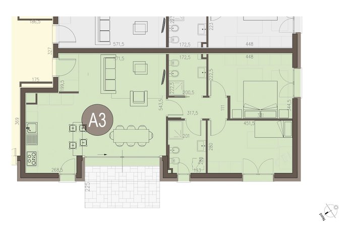 Trilocale Piano Terra in Villa Guardia Villa Guardia