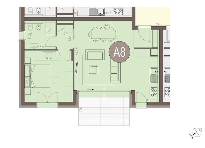 Bilocale Piano Primo in Villa Guardia Villa Guardia