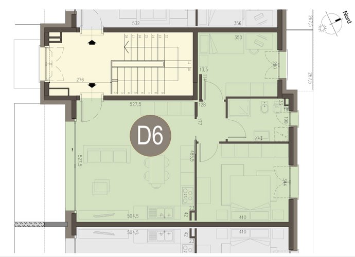 Trilocale a Piano Primo in Beregazzo Beregazzo con Figliaro