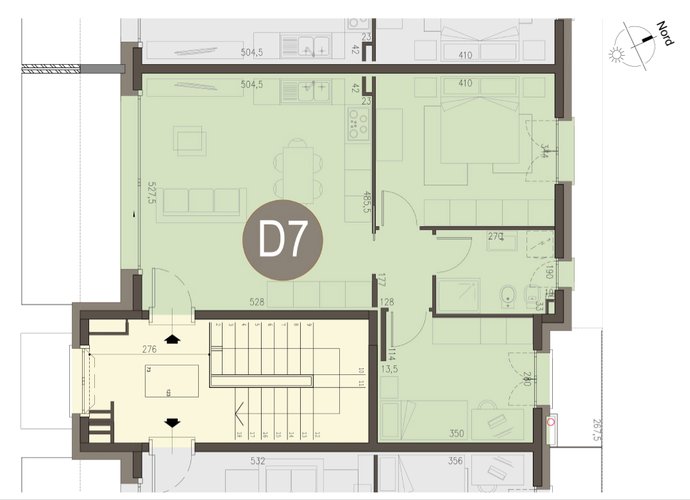 Trilocale a Piano Primo in Beregazzo Beregazzo con Figliaro