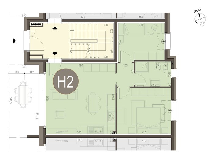 Trilocale a Piano Terra in Alserio Alserio